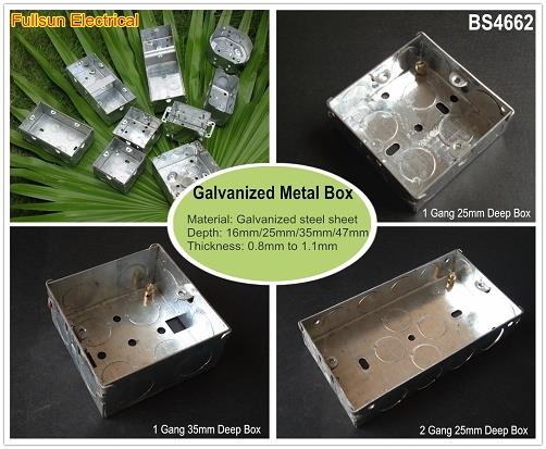 Metallic Electrical Back Box