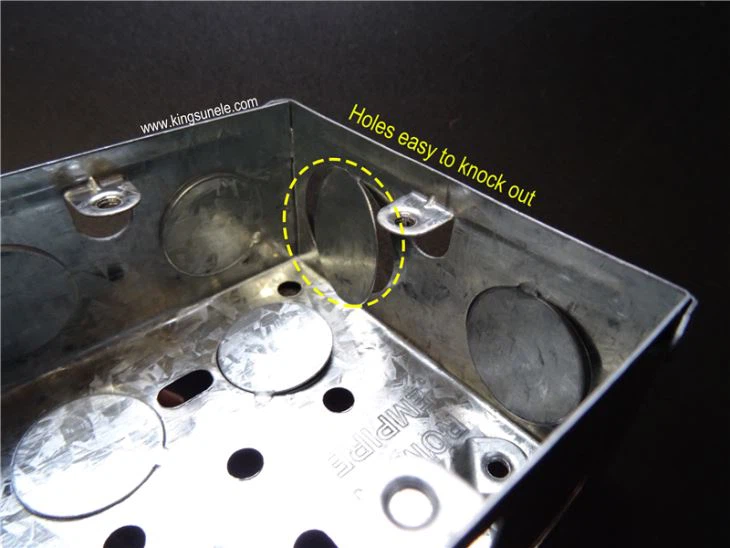 Metal Double Gang Switch Box