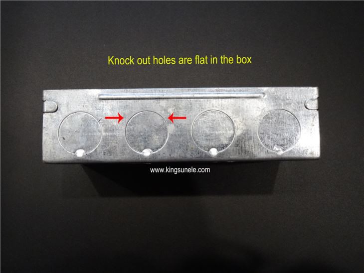 Single Gang Electrical Iron Box