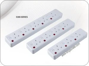 확장 소켓 4 웨이 영국 표준 가정용