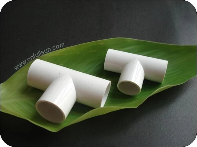 PVC 도관 이음쇠 PVC 도관 티 화염 증거